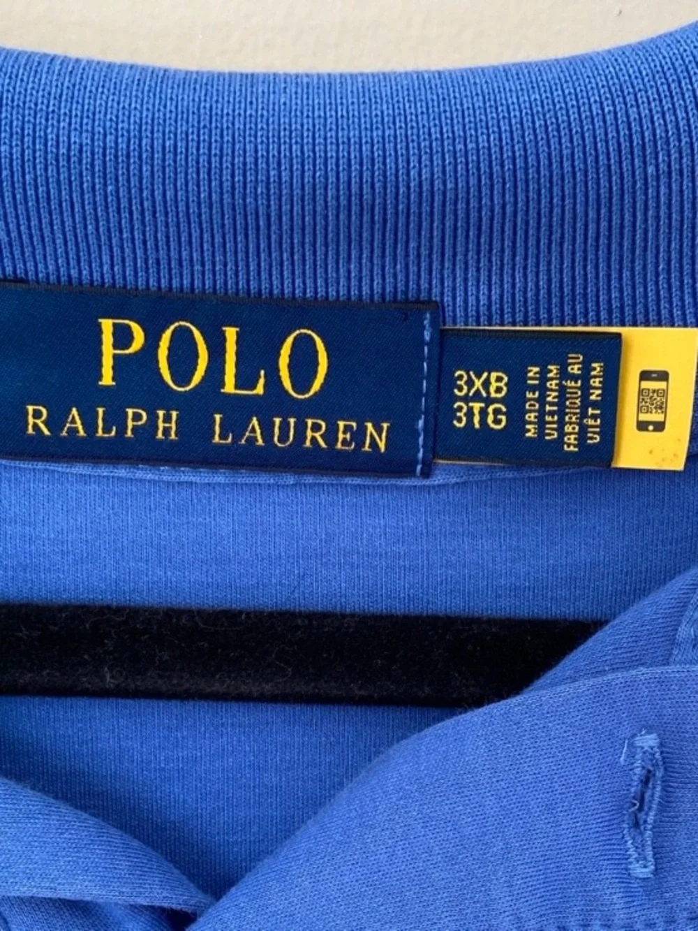 Ralph Lauren Men's 100% Cotton  Blue Short-Sleeve Polo‎ Size 3XB Preppy, Resort